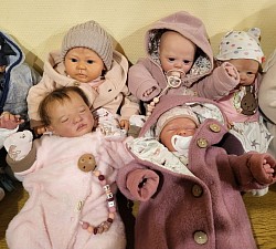 Hinten Mia Rose und Lou, vorne Amy Rose und Pearl